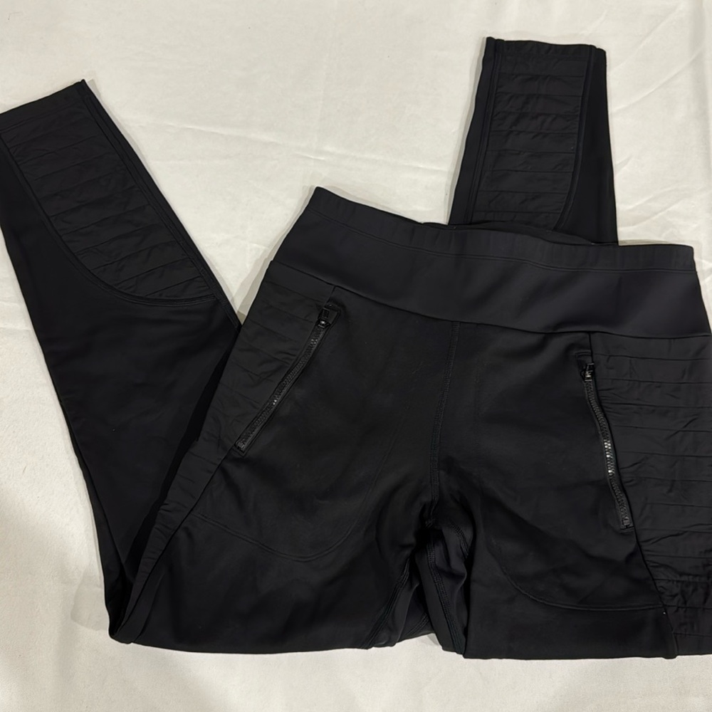 Athleta PEAK HYBRID FLEECE TIGHT Medium Black